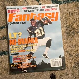 ESPN Fantasy Football 2005 Magazine Premier edition,uncirculated, unaddressed.